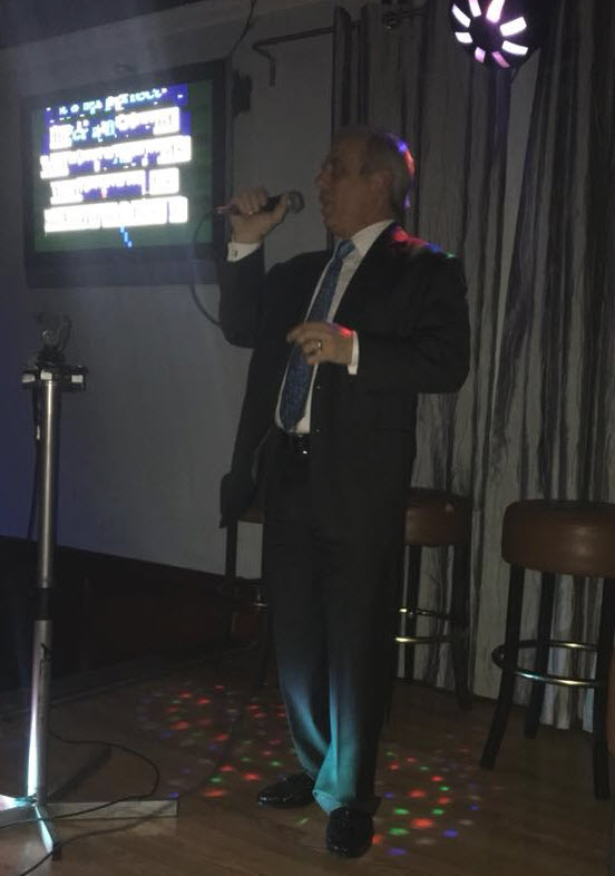 Judge Karahan sings karaoke with Houston Young Republicans
